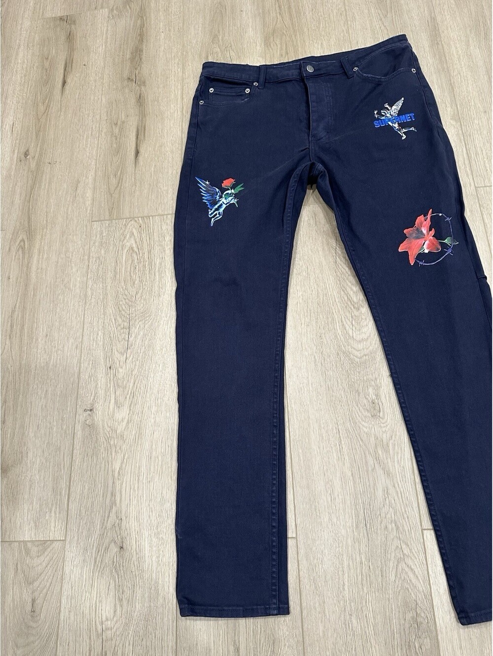 Ksubi Chitch NFT Navy Wash Jean SIZE 36 - Picture 3 of 15
